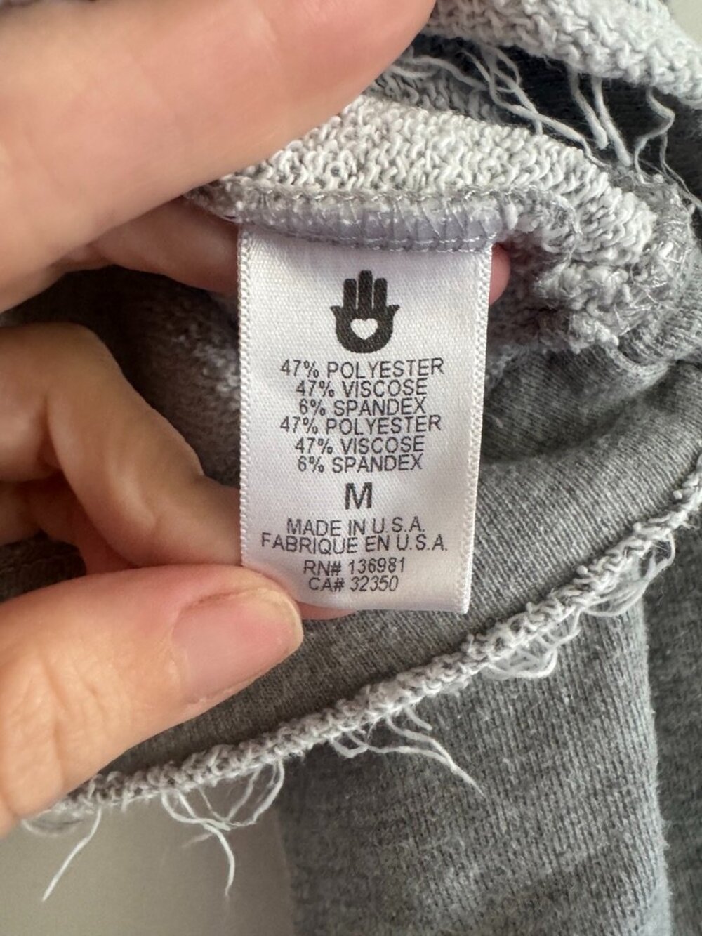 Spiritual Gangster Gray Rainbow Stripe Cropped Hoodie We Are One Size M - Picture 4 of 5